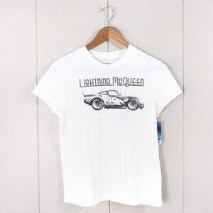 Disney Pixar Cars Lightning McQueen Schematic Graphic T-Shirt White - Small